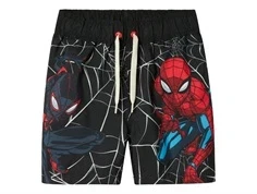 Sorte badeshorts med spiderman print fra Name It 13239661 Black